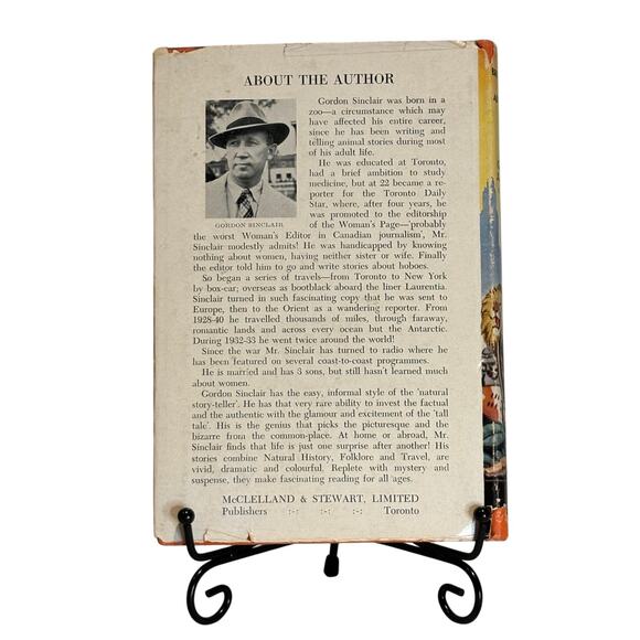 VTG 1947 Book "Bright Paths to Adventure" by Gordon Sinclair, HC, DJ - Picture 2 of 6